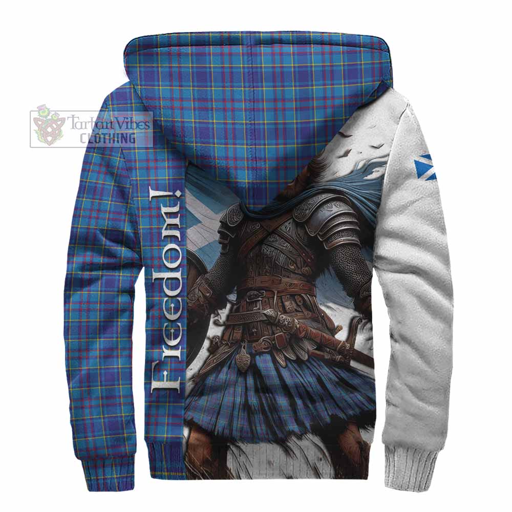Tartan Vibes Clothing Mercer Crest Tartan Sherpa Hoodie Inspired by the Freedom of Scottish Warrior