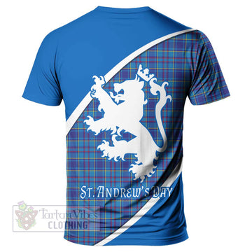 Tartan Vibes Clothing Mercer Family Crest Tartan T-Shirt Celebrate Saint Andrew's Day in Style