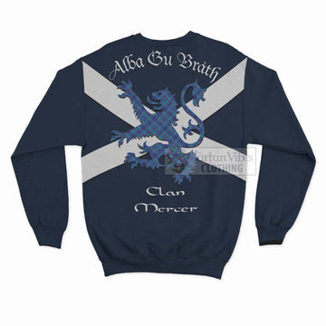 Tartan Vibes Clothing Mercer Tartan Lion Rampant Sweatshirt – Proudly Display Your Heritage with Alba Gu Brath and Clan Name