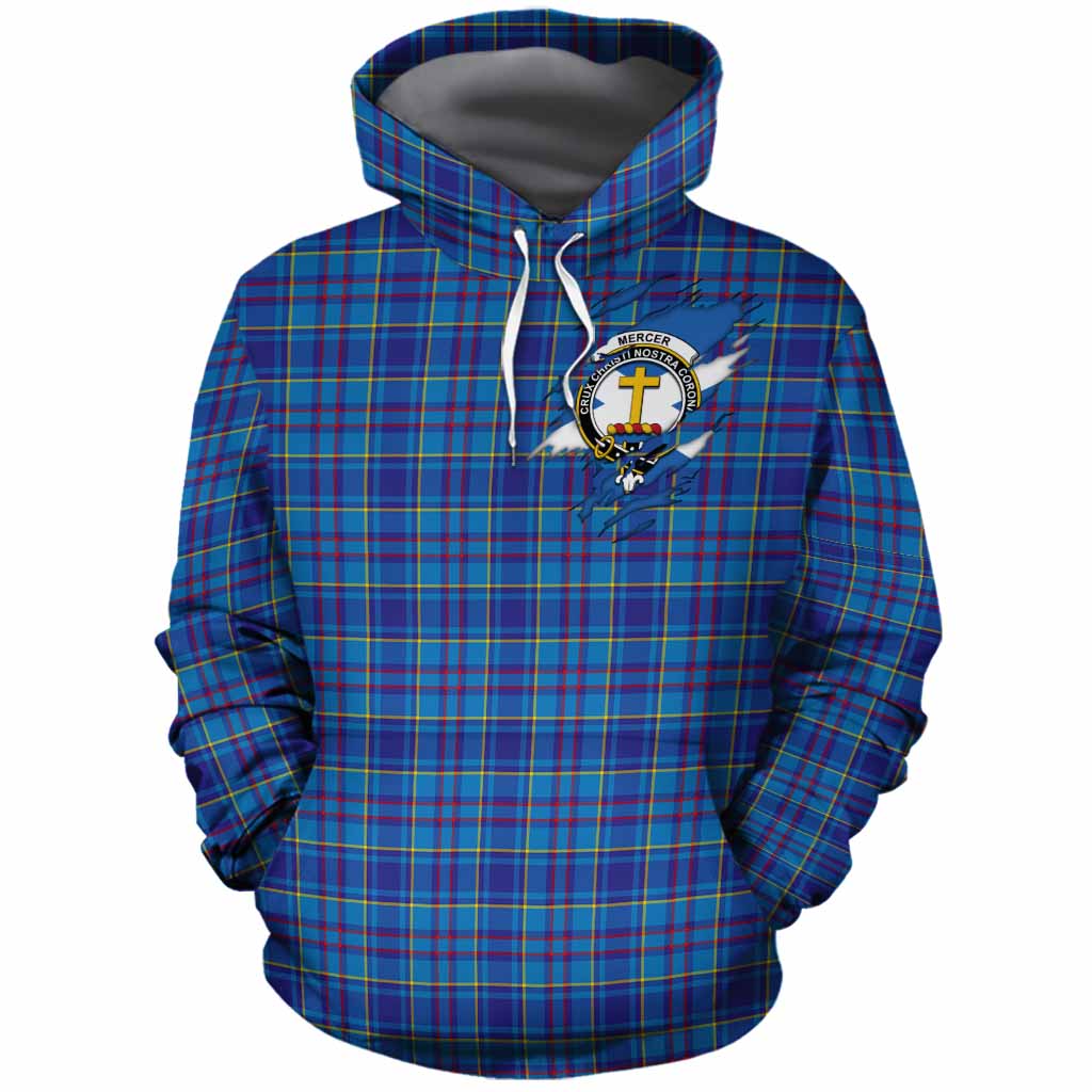 Mercer Clan Crest In Me Tartan Cotton Hoodie Scotland Flag Style