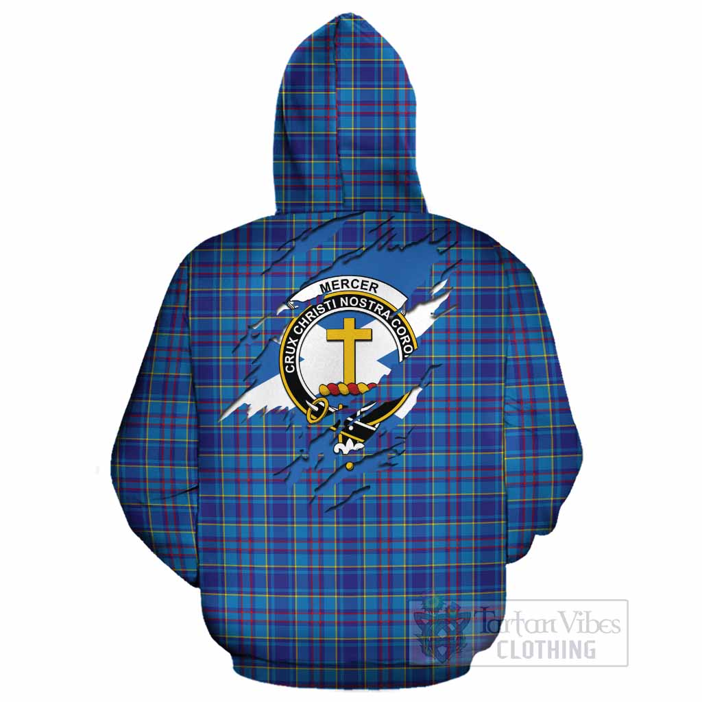 Mercer Clan Crest In Me Tartan Cotton Hoodie Scotland Flag Style