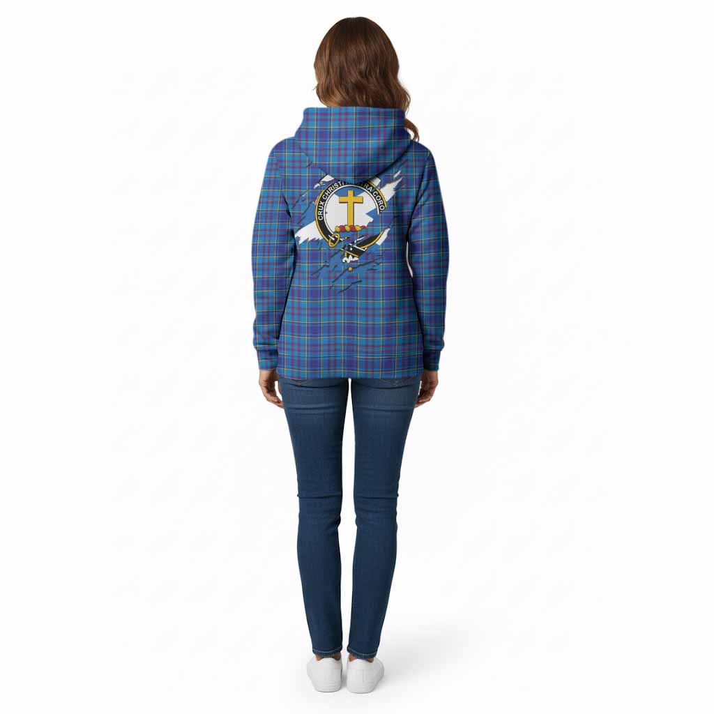 Mercer Clan Crest In Me Tartan Cotton Hoodie Scotland Flag Style