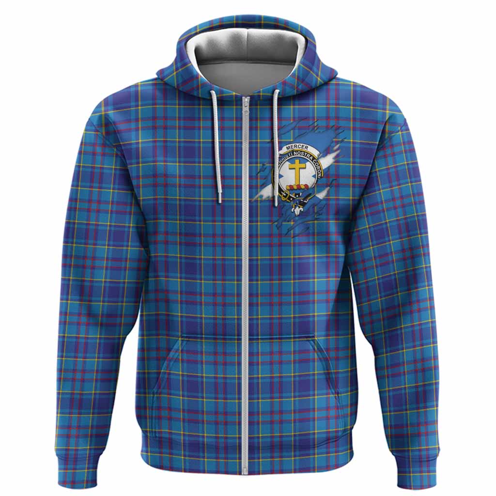 Mercer Clan Crest In Me Tartan Hoodie Scotland Flag Style