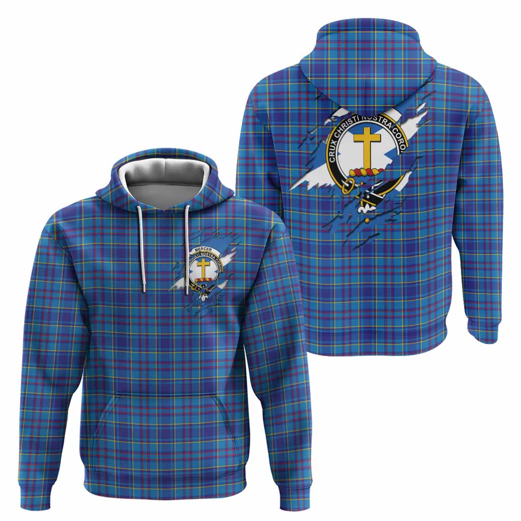 Mercer Clan Crest In Me Tartan Hoodie Scotland Flag Style