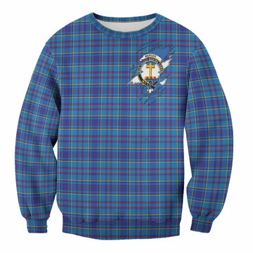 Mercer Clan Crest In Me Tartan Sweatshirt Scotland Flag Style
