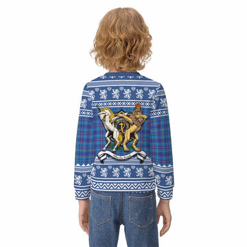 Mercer Clan Tartan Crest Christmas Kid Ugly Sweatshirt Coat of Arms Funny Style