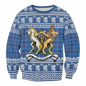 Mercer Clan Tartan Crest Christmas Sweatshirt Coat of Arms Funny Style