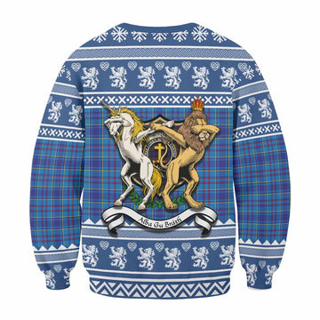 Mercer Clan Tartan Crest Christmas Sweatshirt Coat of Arms Funny Style