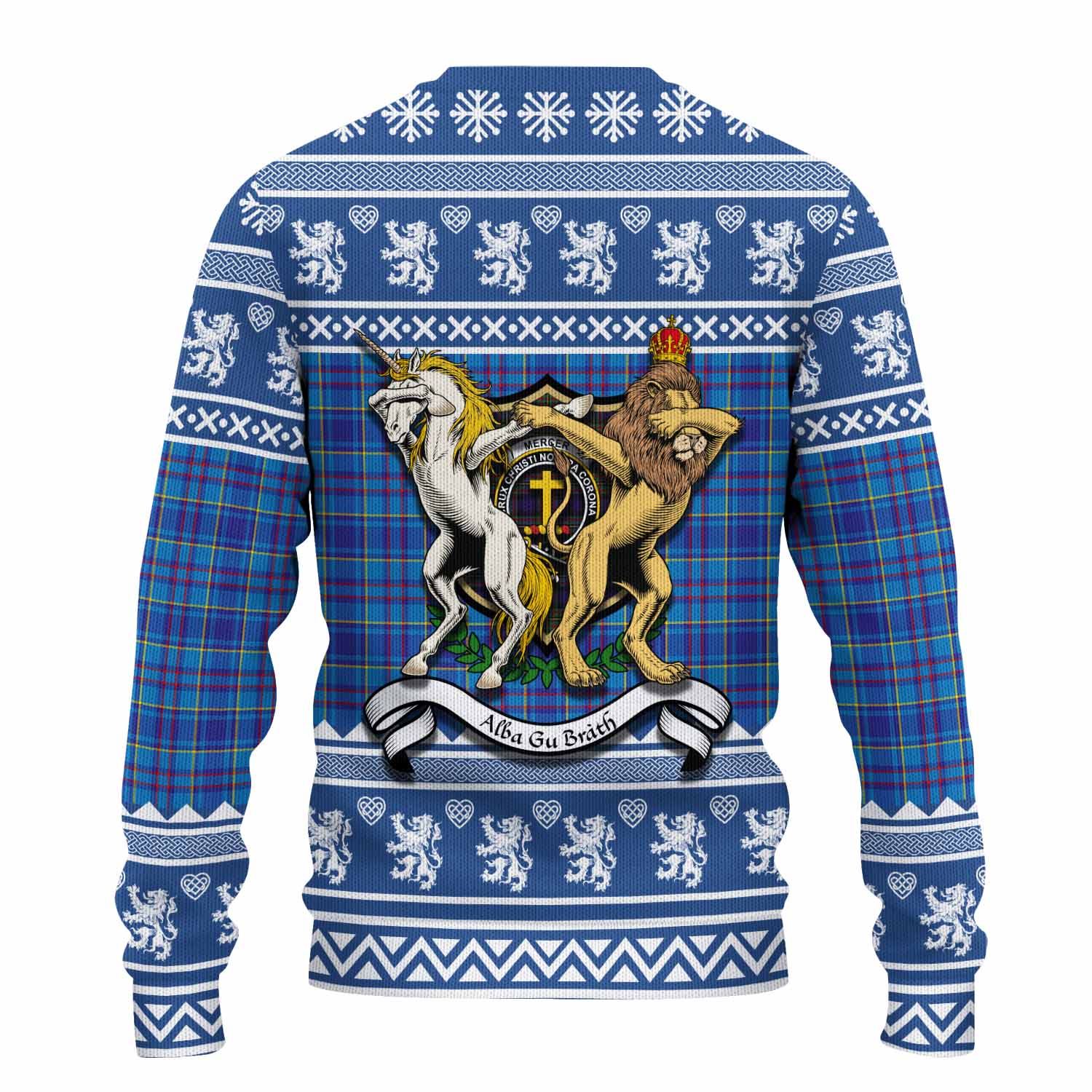 Mercer Clan Tartan Crest Christmas Ugly Sweater Coat of Arms Funny Style - Tartan Vibes Clothing