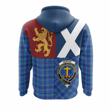 Mercer Crest Tartan Hoodie with Lion Rampant Saltire Style