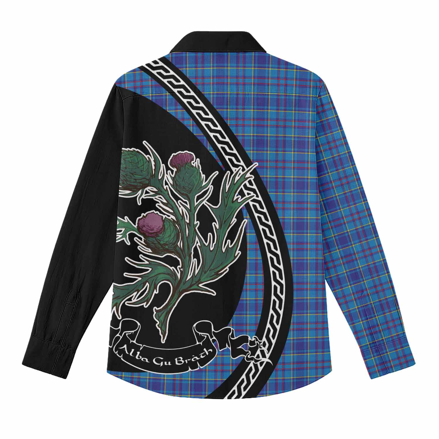 Mercer Family Crest Tartan Women Casual Shirt Alba Thistle Inspired - Tartan Vibes Clothing
