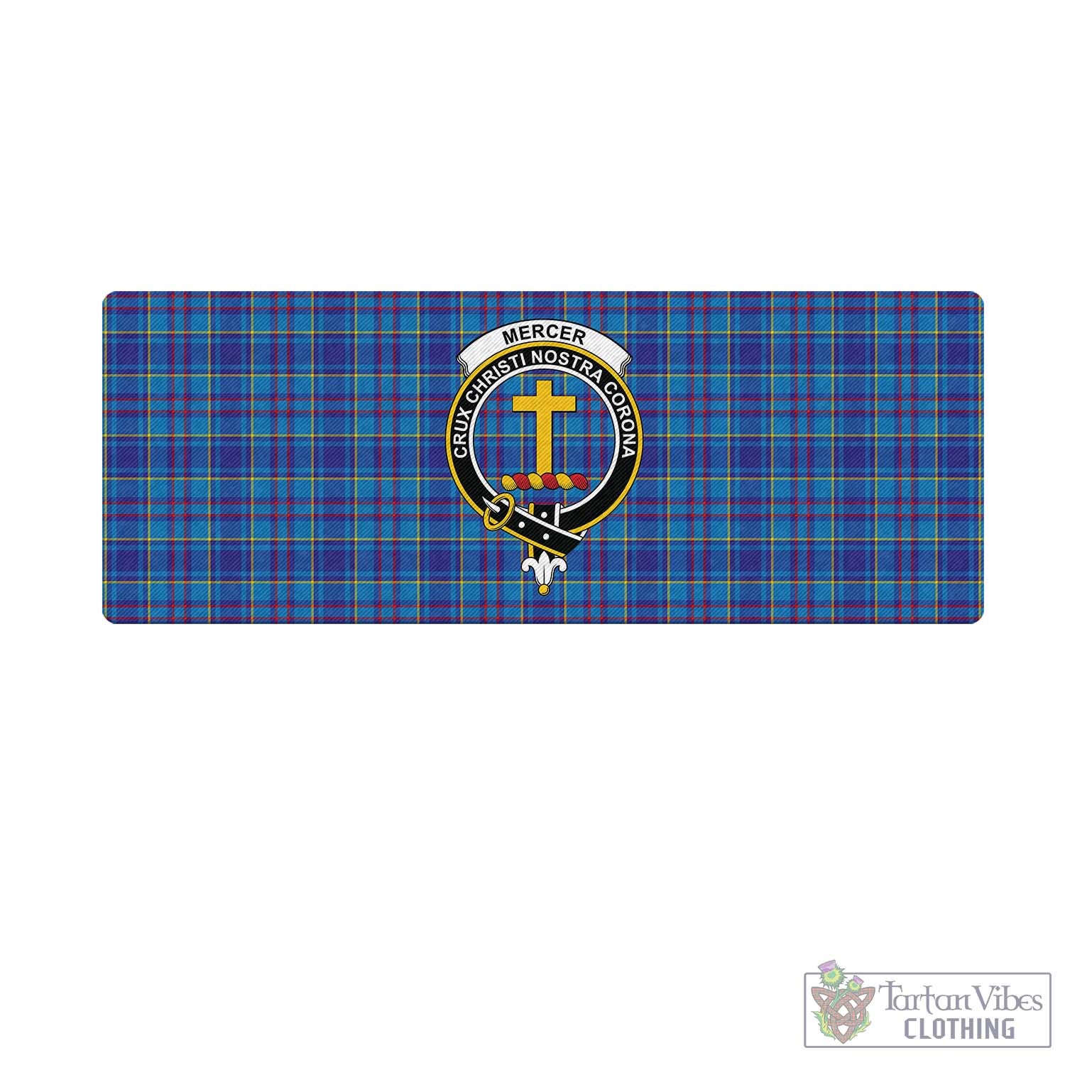 Tartan Vibes Clothing Mercer Modern Tartan Mouse Pad with Family Crest