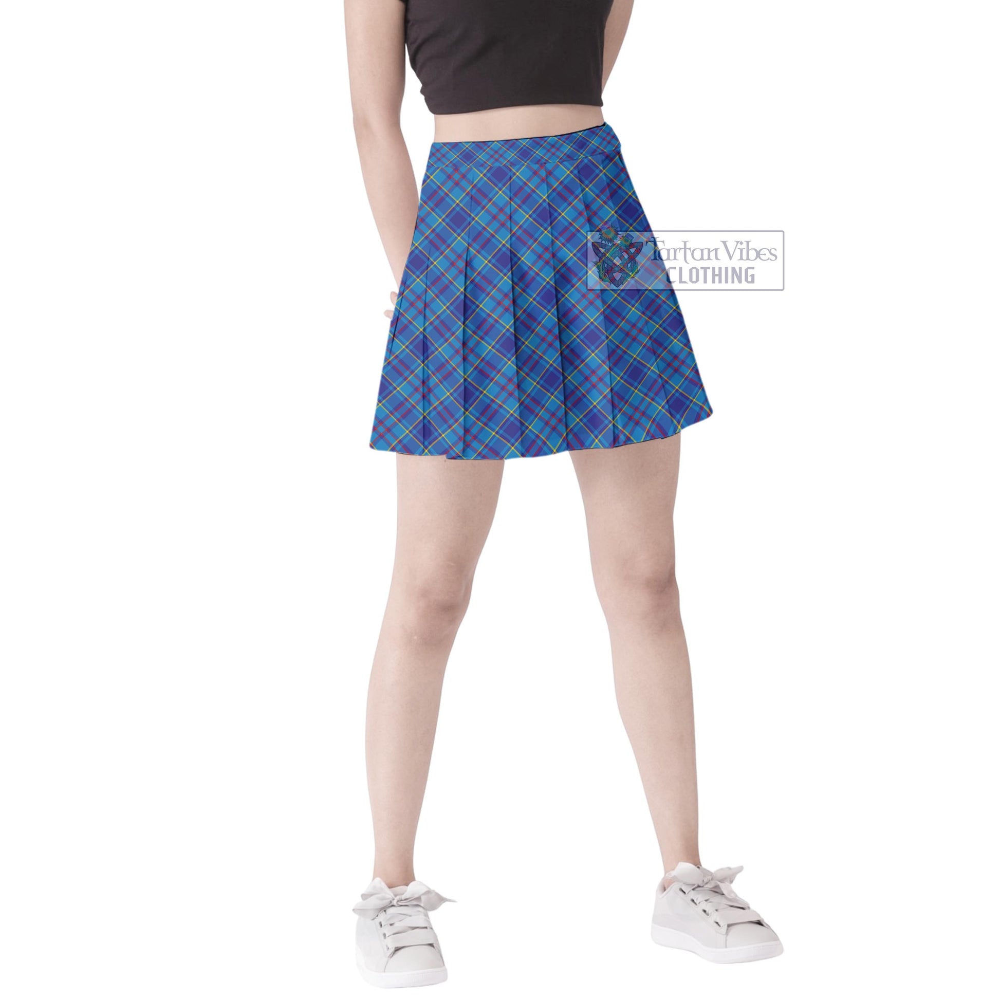 Tartan Vibes Clothing Mercer Modern Tartan Women's Plated Mini Skirt