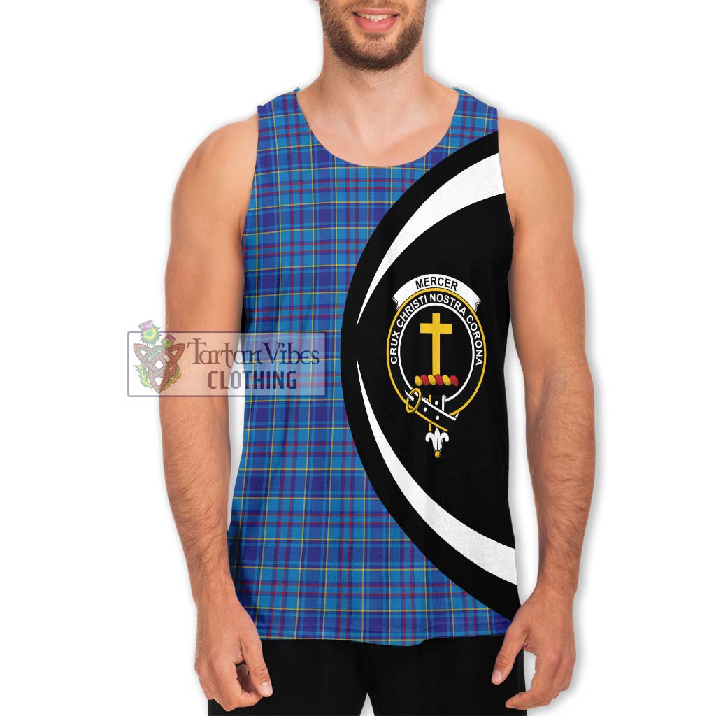 Mercer Tartan Men's Tank Top with Family Crest Circle Style Men - Tartan Vibes Clothing