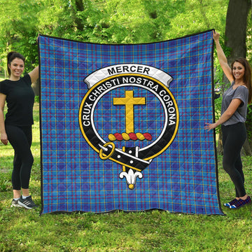 Mercer Tartan Quilt with Family Crest