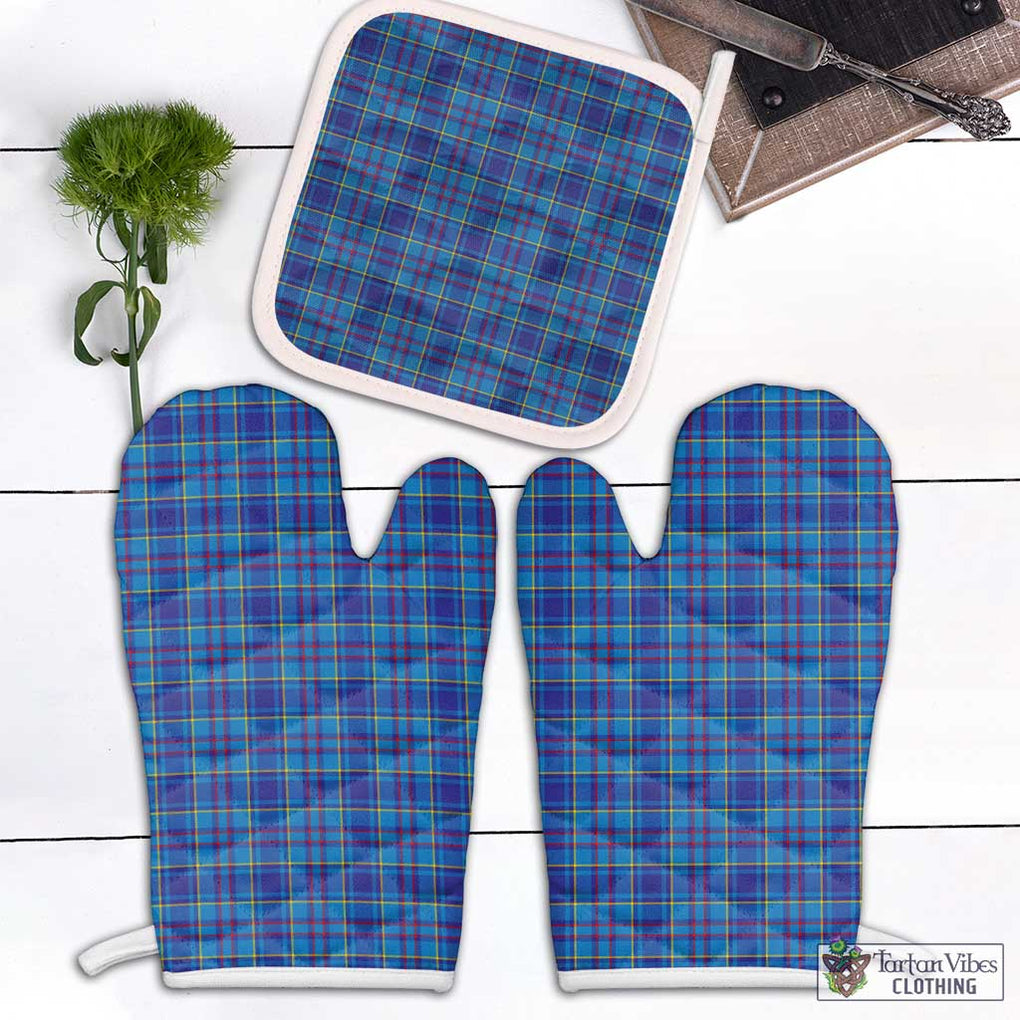 Mercer Tartan Combo Oven Mitt & Pot-Holder Combo 1 Oven Mitt & 1 Pot-Holder White - Tartan Vibes Clothing