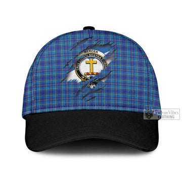 Mercer Modern Tartan Classic Cap with Family Crest In Me Style