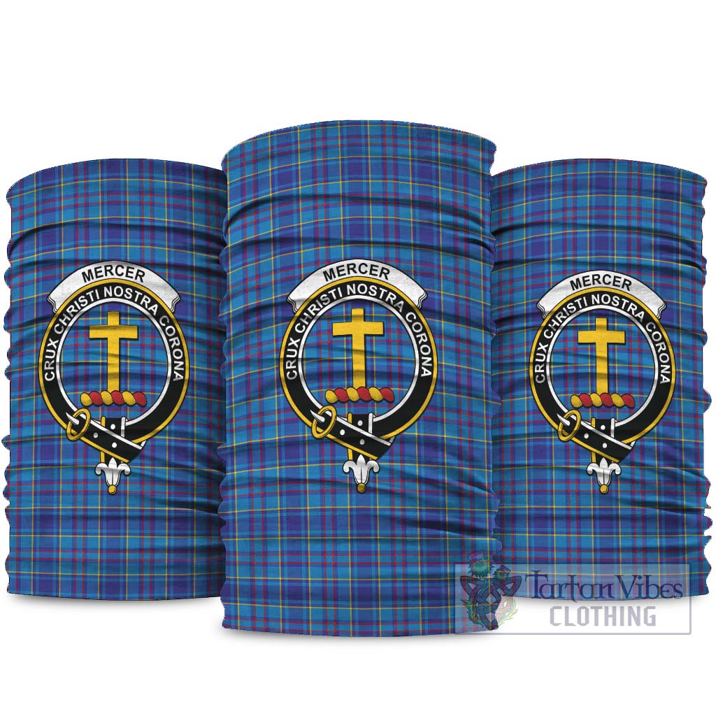 Mercer Modern Tartan Neck Gaiters, Tartan Bandanas, Tartan Head Band with Family Crest