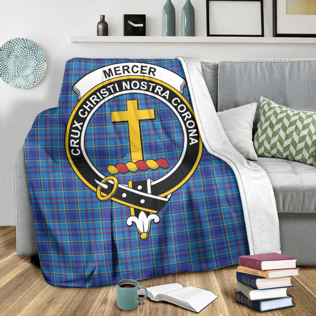 Livingstone Modern Tartan Crest Blanket Wave Style