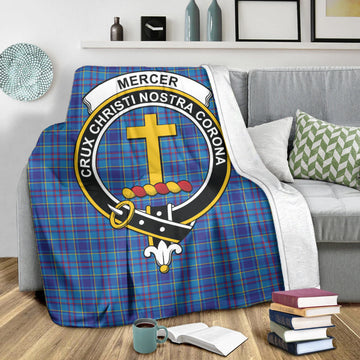 Mercer Modern Tartan Blanket with Family Crest