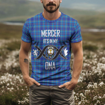 Mercer Tartan T-Shirt with Family Crest DNA In Me Style Kid's Shirt - Tartan Vibes Clothing