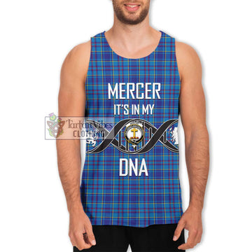 Mercer Tartan Men's Tank Top with Family Crest DNA In Me Style Men - Tartanvibesclothing Shop