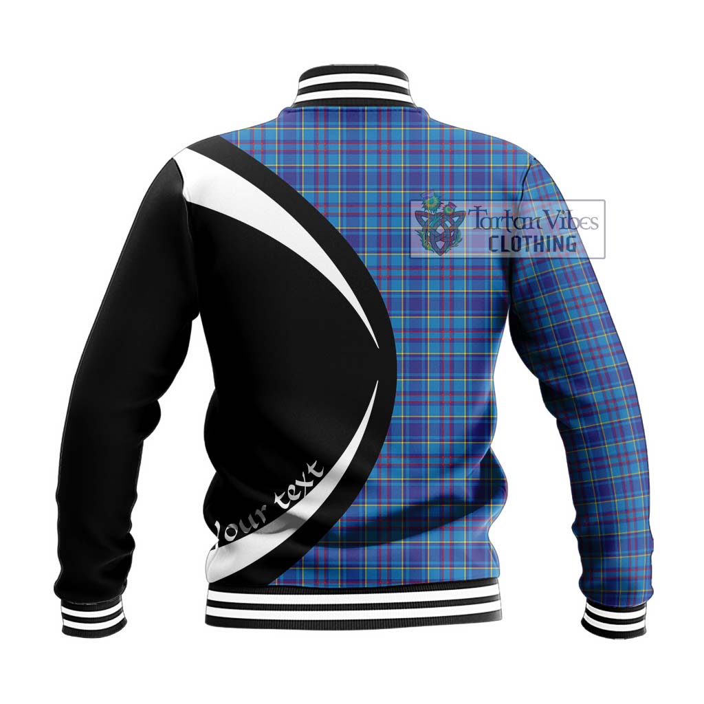 Mercer Tartan Baseball Jacket with Family Crest Circle Style - Tartan Vibes Clothing