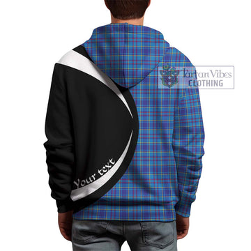 Mercer Tartan Hoodie with Family Crest Circle Style - Tartan Vibes Clothing