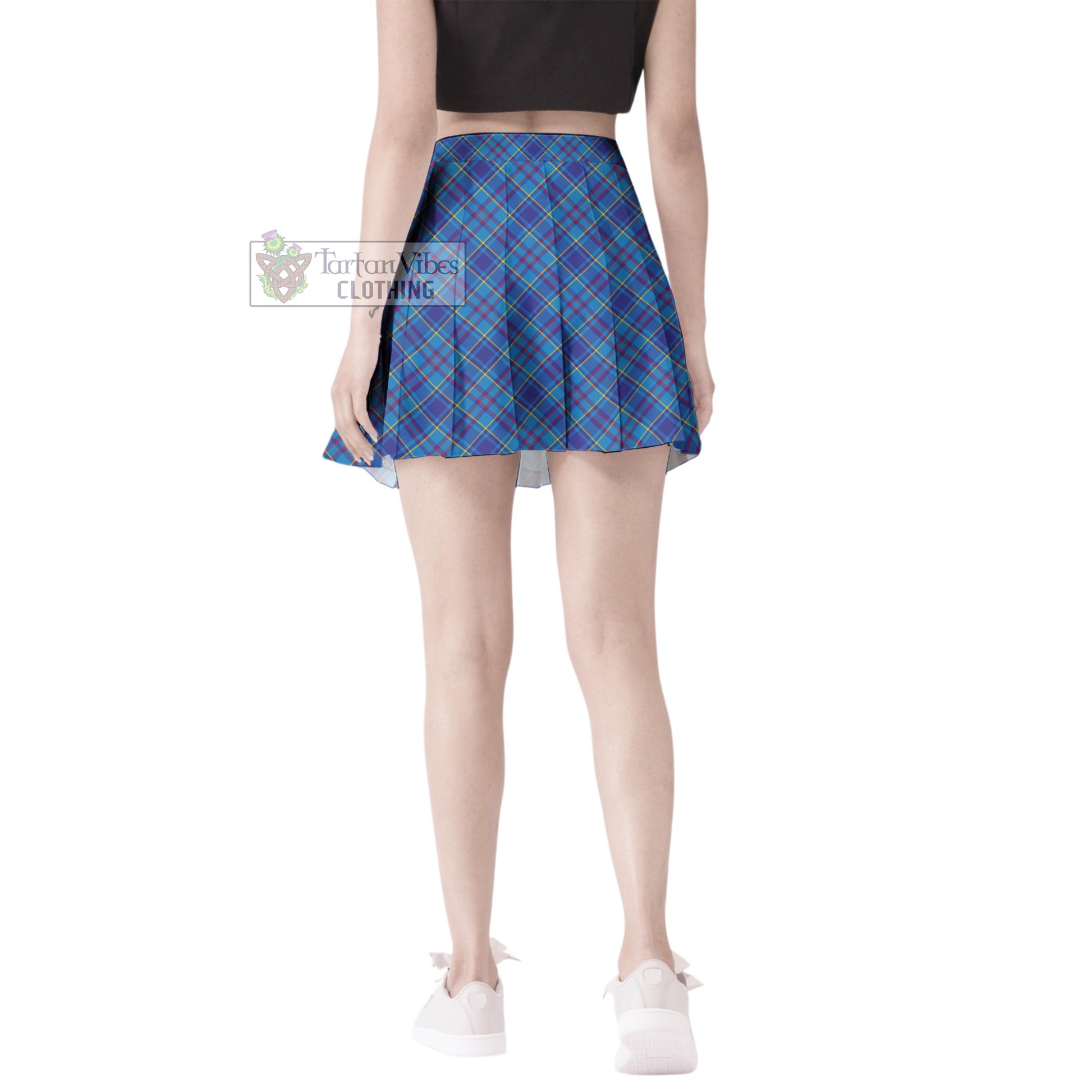 Tartan Vibes Clothing Mercer Modern Tartan Women's Plated Mini Skirt