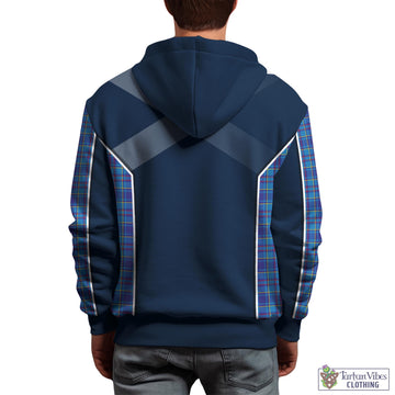 Mercer Modern Tartan Hoodie with Family Crest and Scottish Thistle Vibes Sport Style