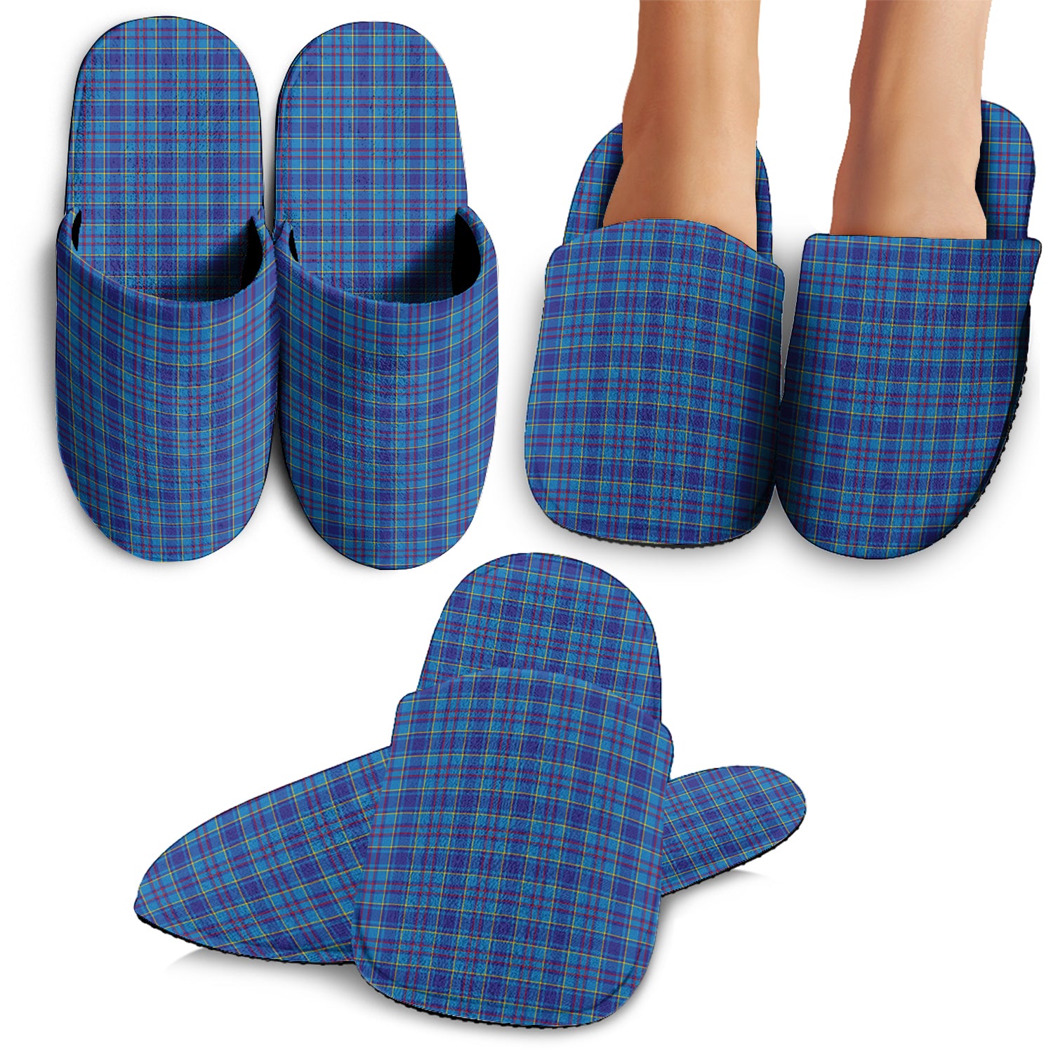 Mercer Modern Tartan Home Slippers - Tartanvibesclothing Shop