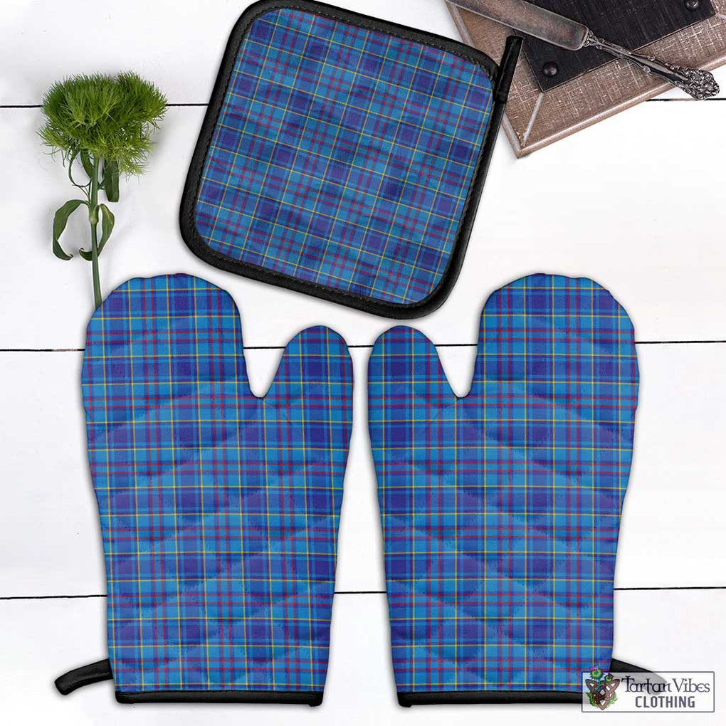 Mercer Tartan Combo Oven Mitt & Pot-Holder Combo 1 Oven Mitt & 1 Pot-Holder Black - Tartan Vibes Clothing