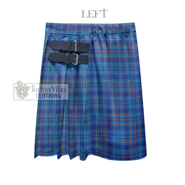 Mercer Modern Tartan Men's Pleated Skirt - Fashion Casual Retro Scottish Kilt Style