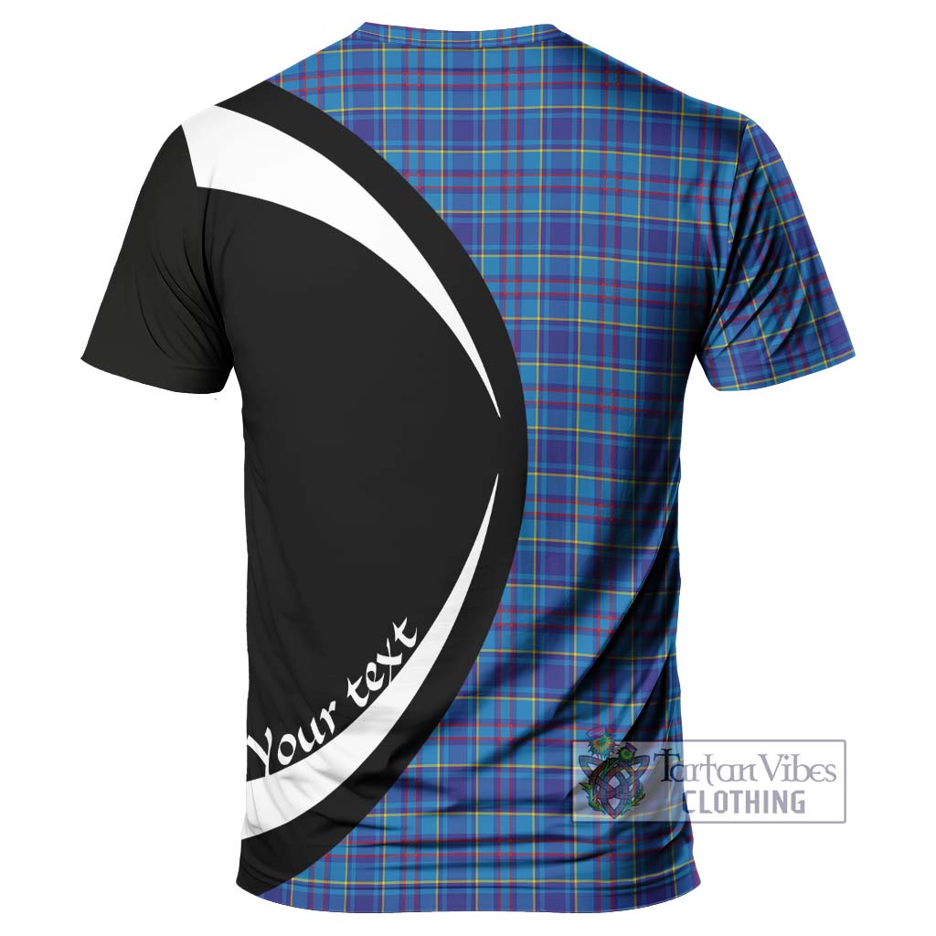 Tartan Vibes Clothing Mercer Modern Tartan T-Shirt with Family Crest Circle Style