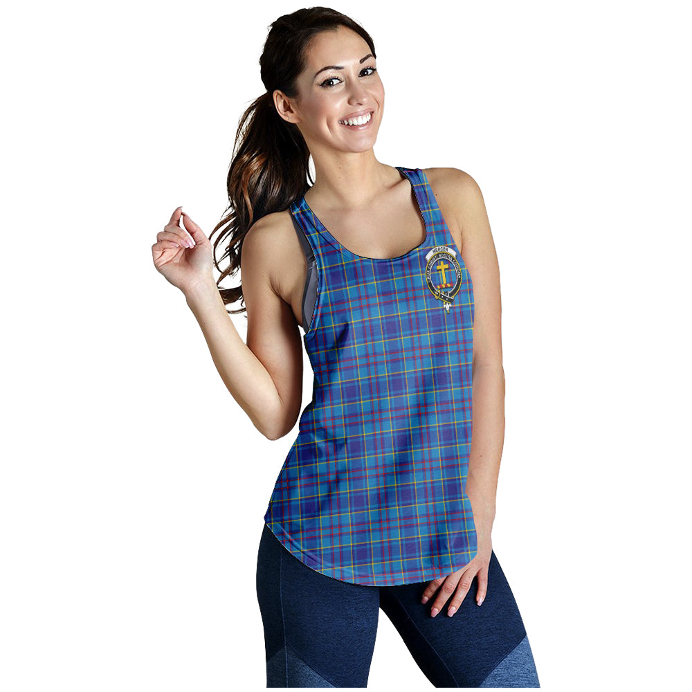 mercer-modern-tartan-women-racerback-tanks-with-family-crest