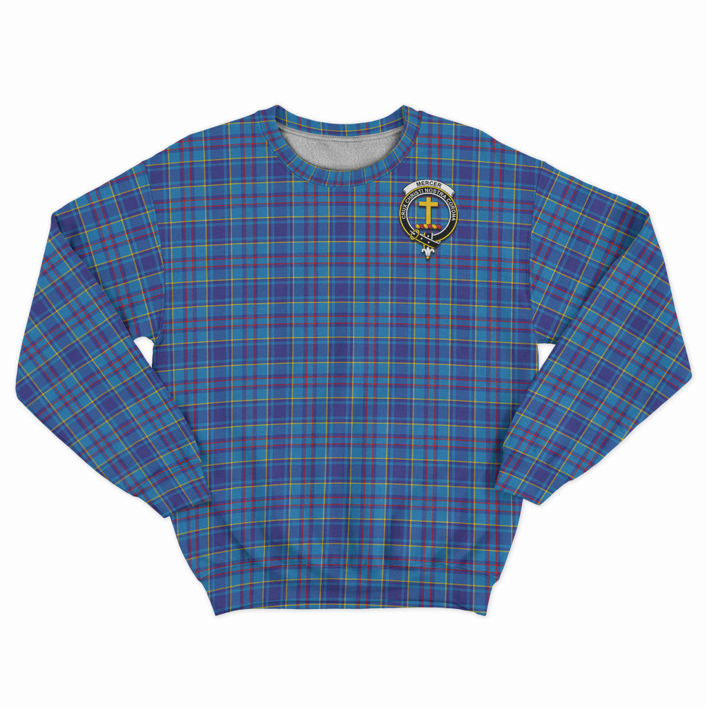 Mercer Tartan Sweatshirt with Family Crest - Tartan Vibes Clothing