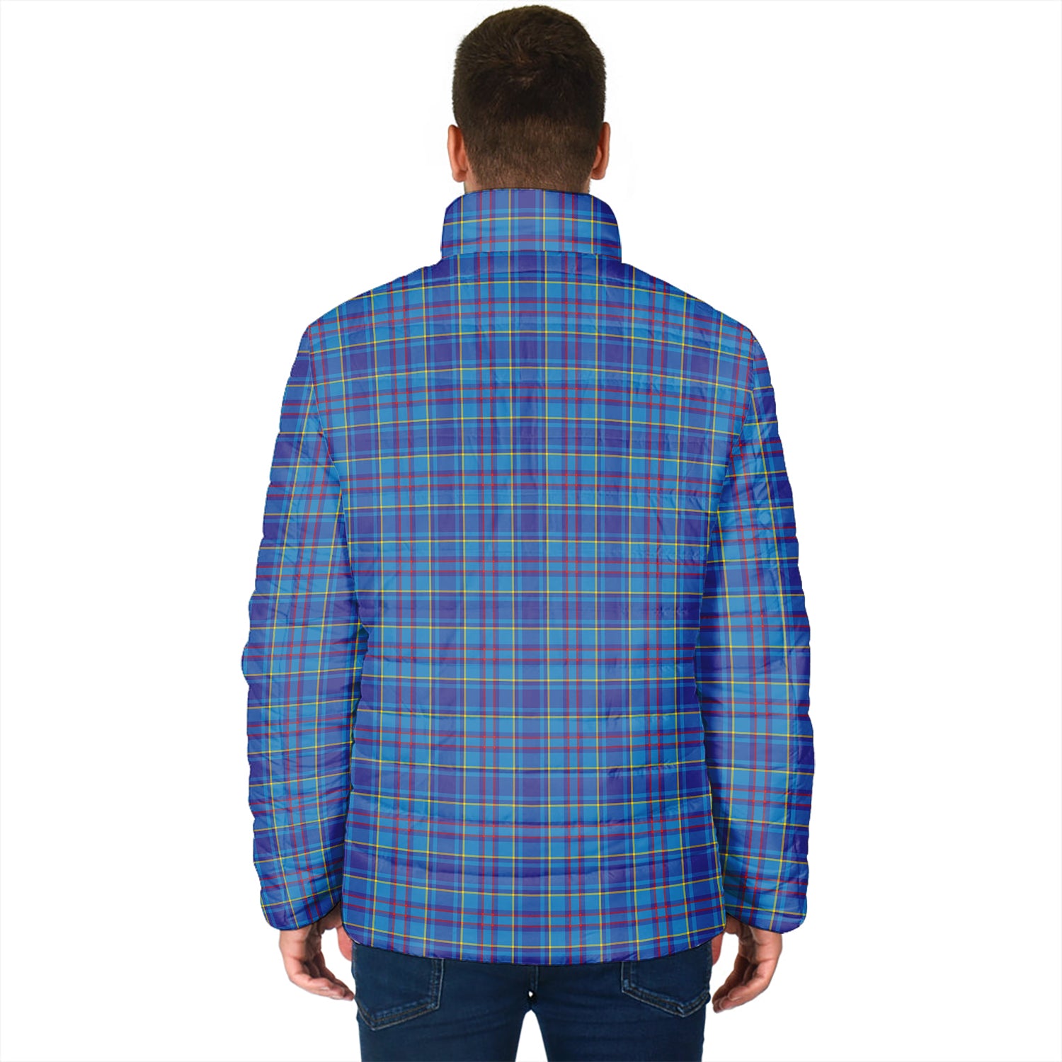 Mercer Tartan Padded Jacket with Family Crest - Tartan Vibes Clothing