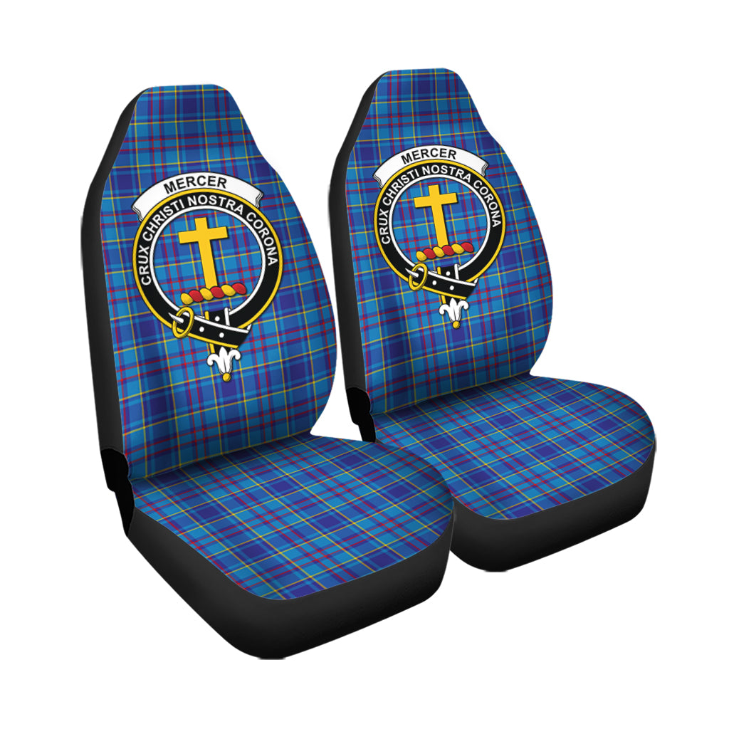 Mercer Modern Tartan Car Seat Cover with Family Crest - Tartanvibesclothing