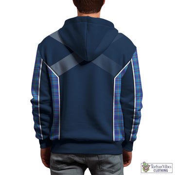 Tartan Vibes Clothing Mercer Modern Tartan Hoodie with Family Crest and Lion Rampant Vibes Sport Style