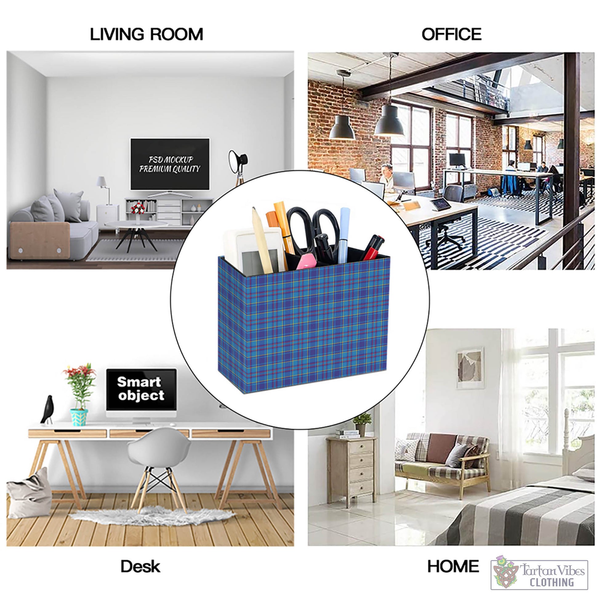 Tartan Vibes Clothing Mercer Modern Tartan Pen Holder