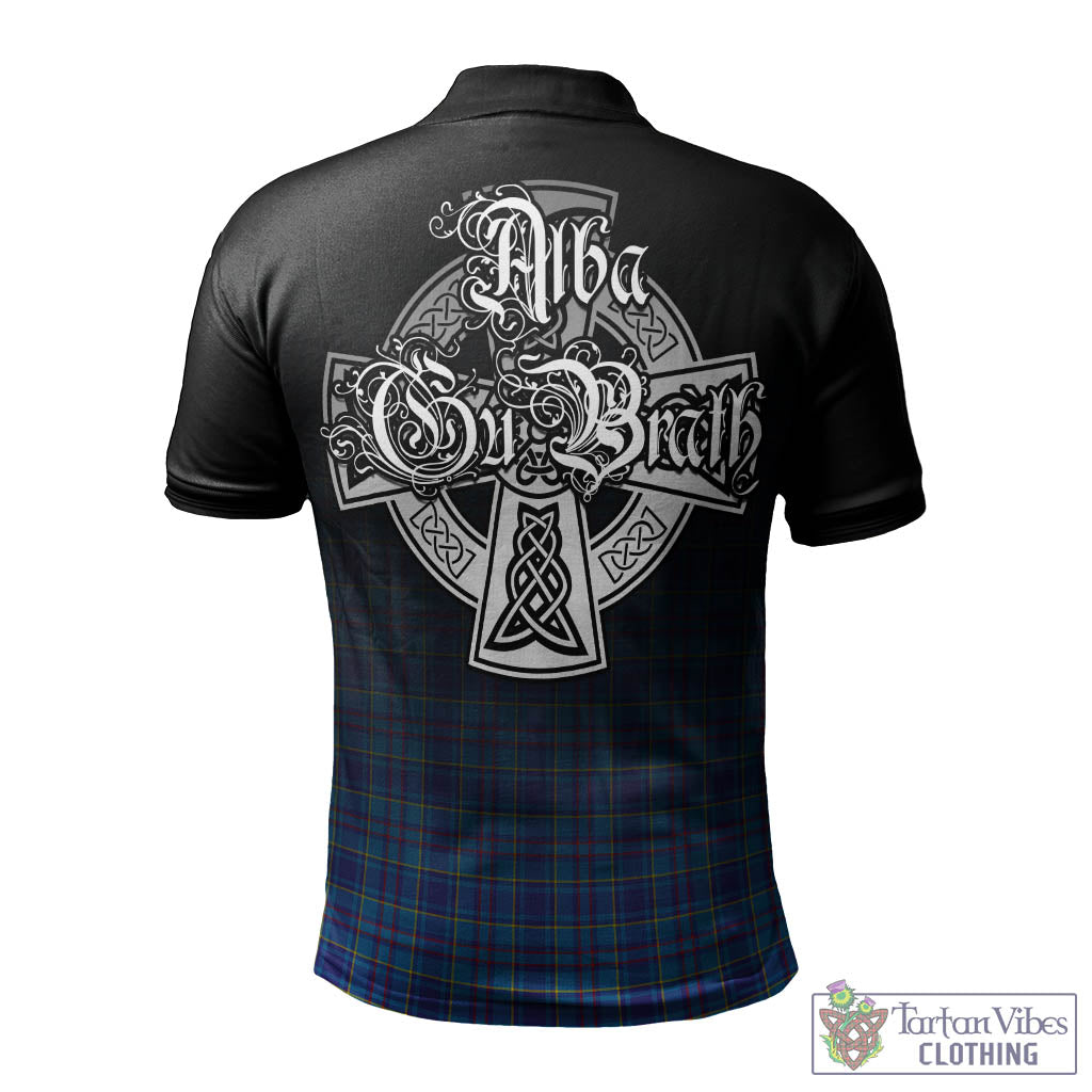 Tartan Vibes Clothing Mercer Modern Tartan Polo Shirt Featuring Alba Gu Brath Family Crest Celtic Inspired