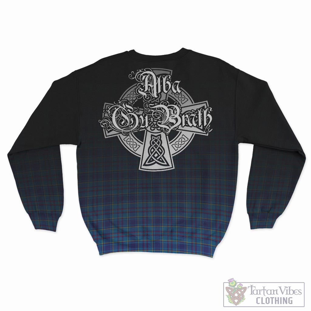 Tartan Vibes Clothing Mercer Modern Tartan Sweatshirt Featuring Alba Gu Brath Family Crest Celtic Inspired