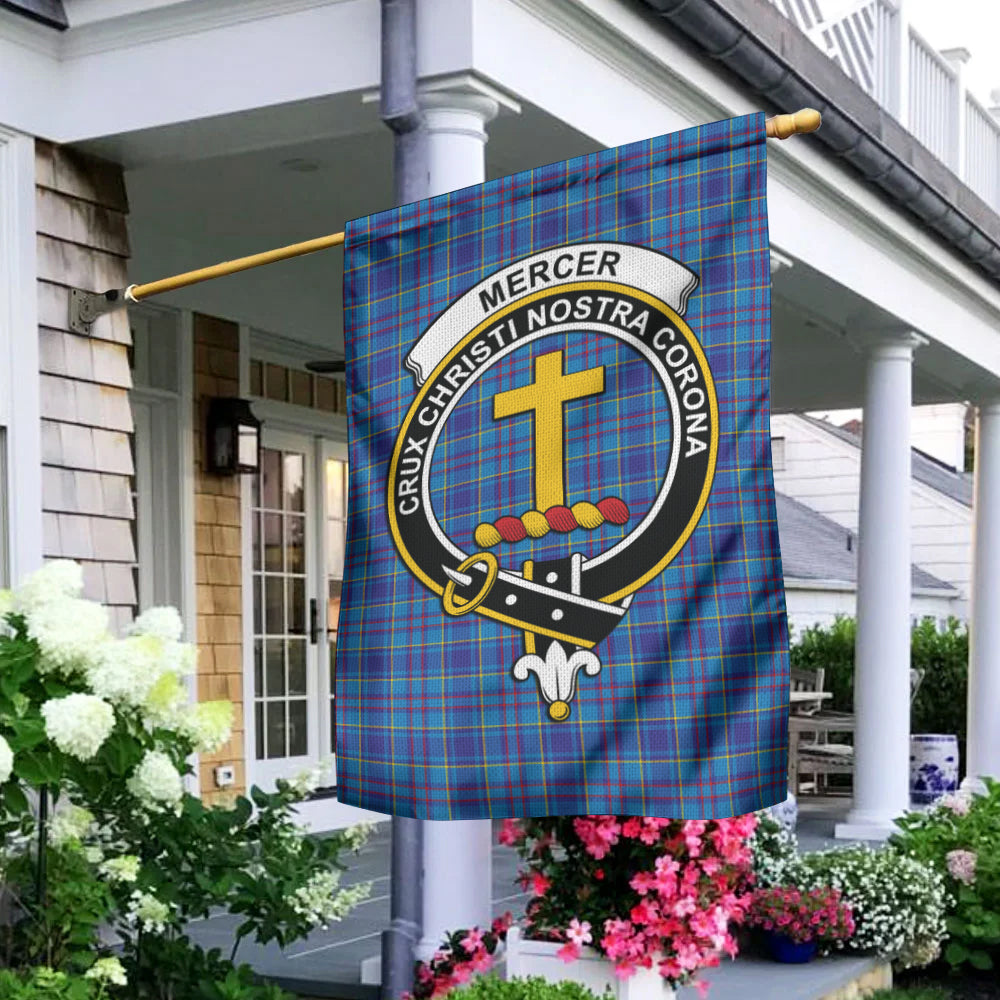 Mercer Tartan Flag with Family Crest - Tartan Vibes Clothing