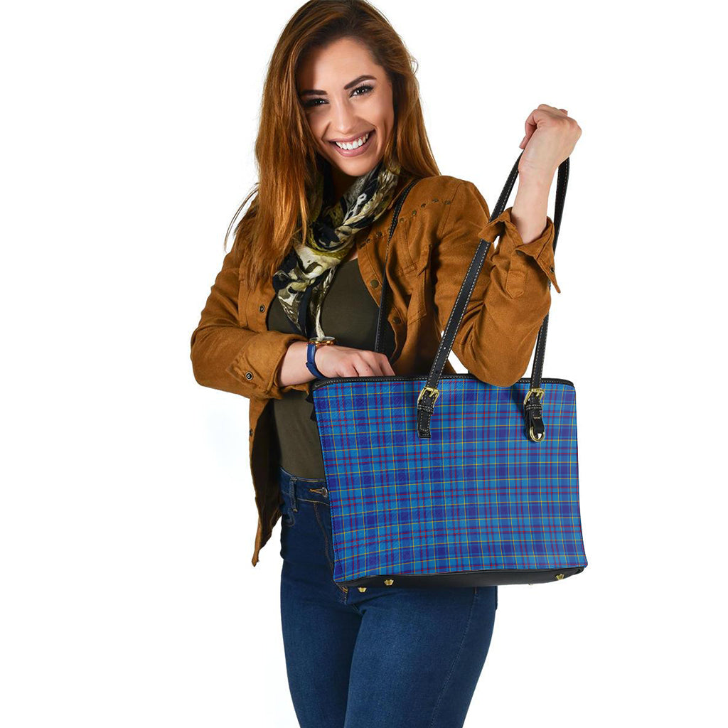 mercer-modern-tartan-leather-tote-bag