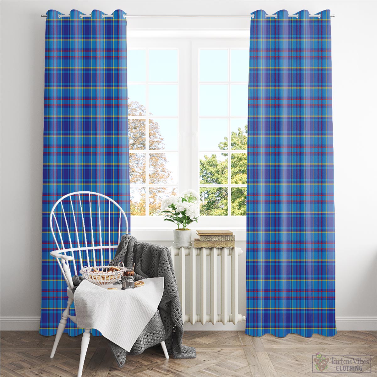 Mercer Modern Tartan Window Curtain