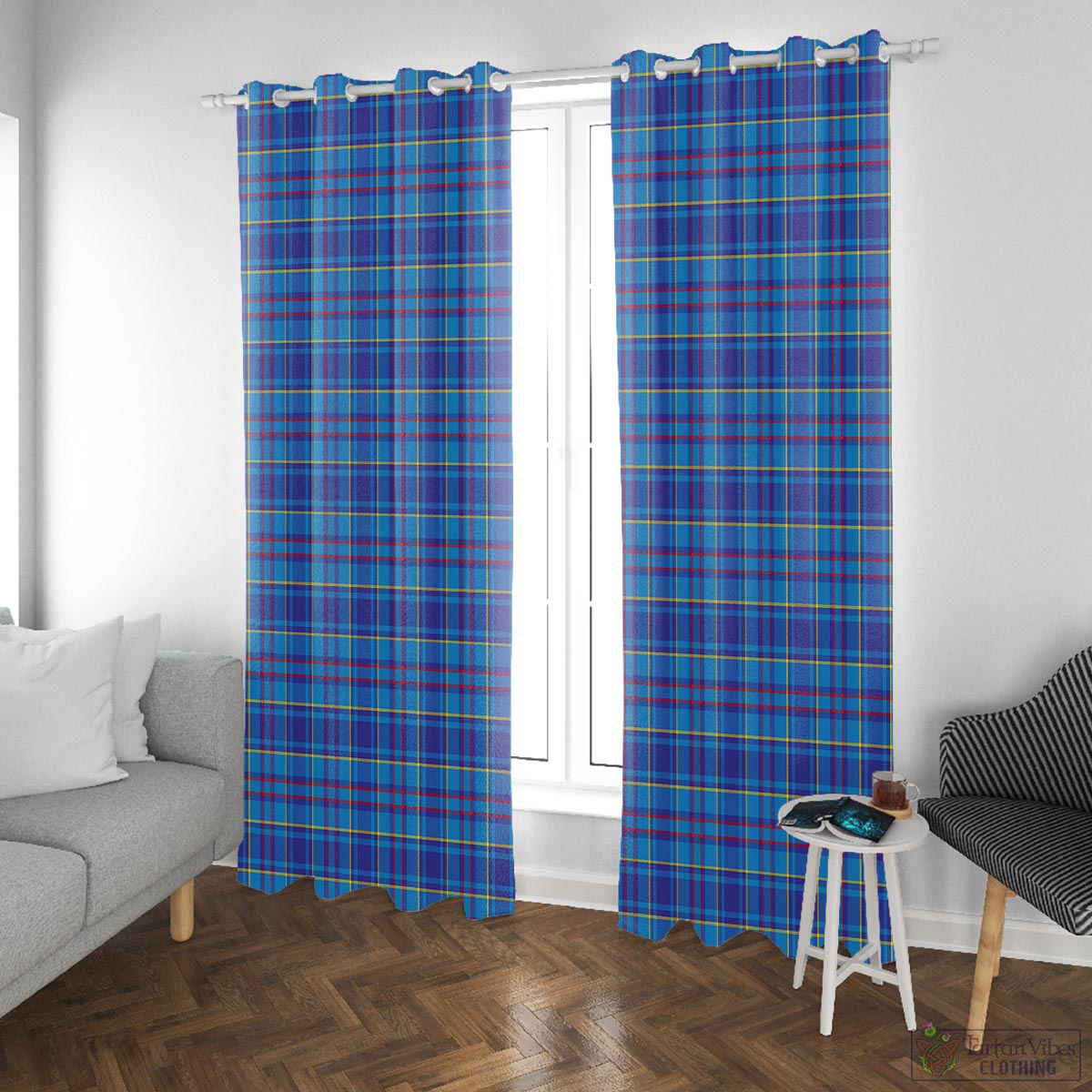 Mercer Modern Tartan Window Curtain