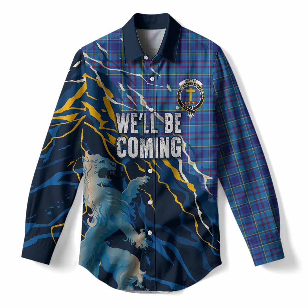 Mercer Scotland Tartan Women Casual Shirt WC2026 Football - We'll Be Coming