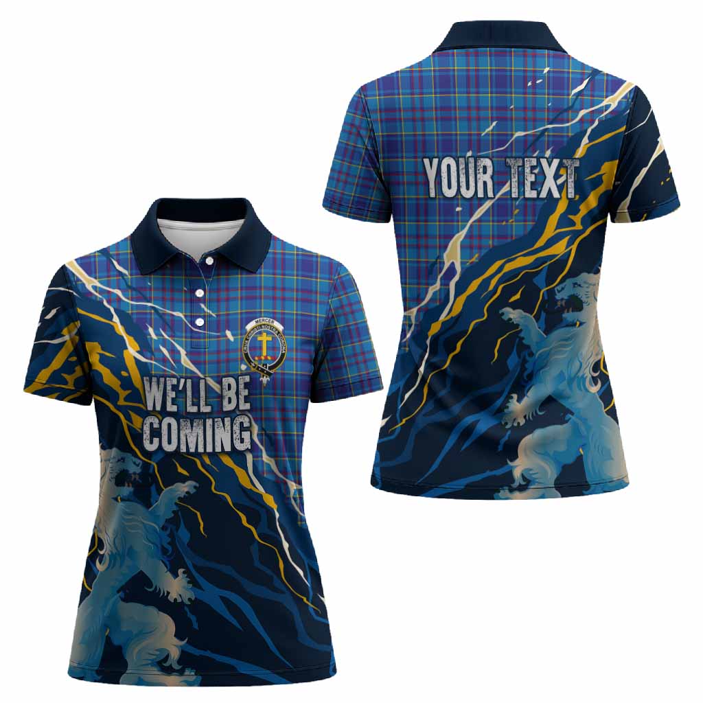 Mercer Scotland Tartan Women Polo Shirt WC2026 Football - We'll Be Coming