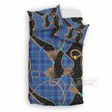 Mercer Scottish Tartan Twisted Ropes Stylized Bedding Set