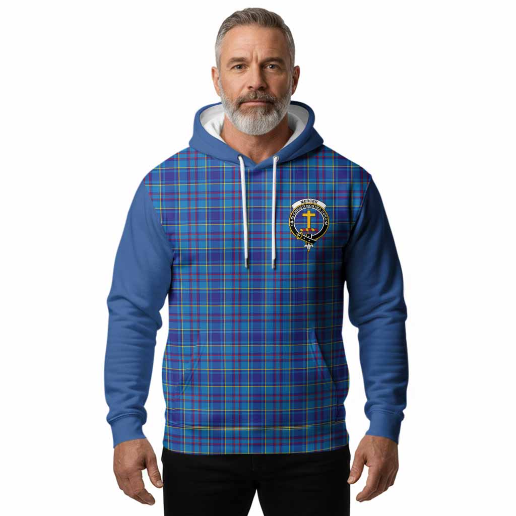 Mercer Tartan Accent Hoodie with Family Crest